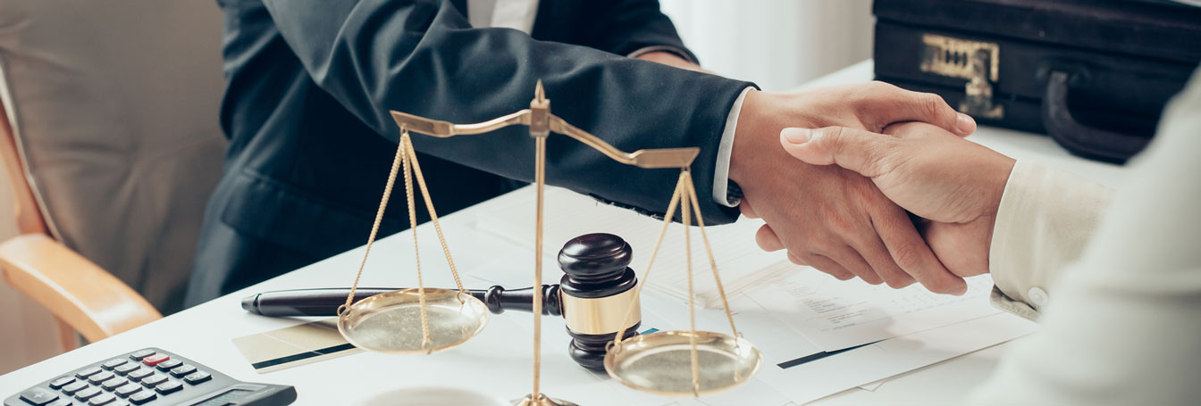 Lawyer Shaking Hands With a Client